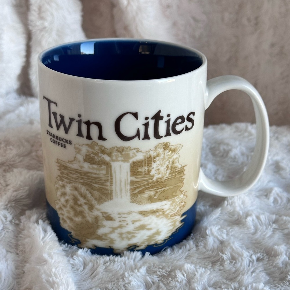 STARBUCKS Coffee Cup Mug ~ TWIN CITIES 2009 Global Icon Collectors Series 16 Oz